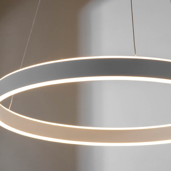 Wisząca lampa pierścieniowa Gen 80572 LED 42W 3000K srebrny