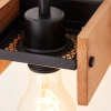 Ścienna lampa drewniana Calandra 99448/76 do kuchni brązowa czarna