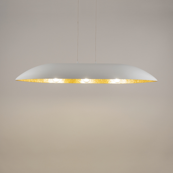 Jadalniana lampa wisząca Gondola L 40636 Sigma nowoczesna biała złota
