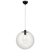 Okrągła lampa wisząca Tonda ST-8722P-XL black Step kula przezroczysta