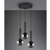 Kaskadowa lampa zwis CLAYTON 310390332 Trio kule do sypialni czarny