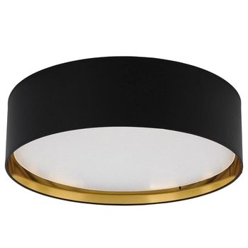 Okrągły plafon Bilbao 3432 TK Lighting okrągły salonowy czarny złoty