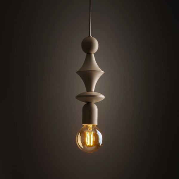 Zwis lampa pojedyncza Tower Sabia 10870 geometryczna beżowy