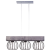 LAMPA wisząca MILAN 31574 Sigma metalowa OPRAWA industrialne klatki zwis druciany drewno brązowy