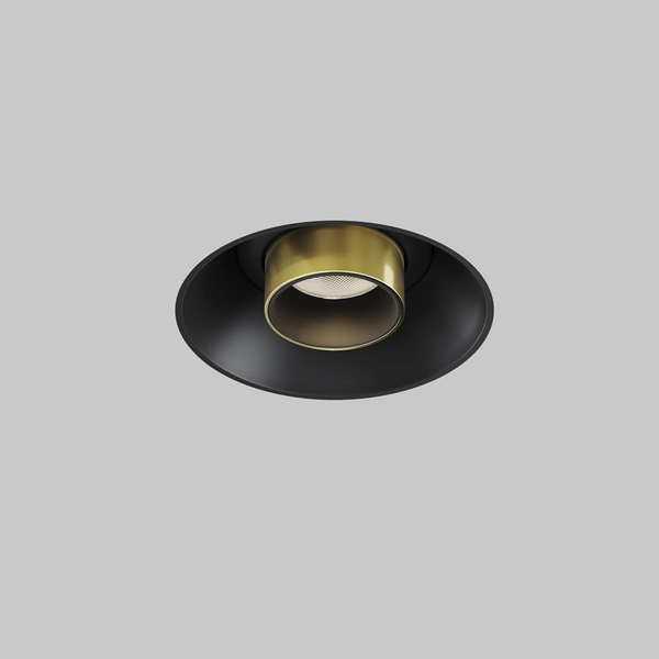 Sufitowa lampa podtynkowa Focus C140TRS-L300-7W3K-BBS LED 7W 3000K mosiądz