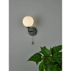 Kulisty kinkiet ścienny Alrik ALR0722 IP44 szklany czarny biały
