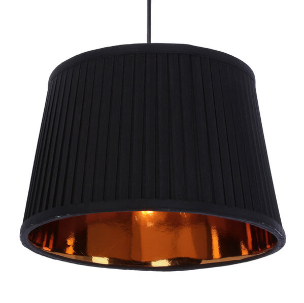 2-punktowa lampa wisząca Gillo abażurowa nad łóżko czarna
