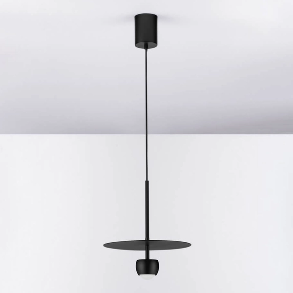 Okrągła lampa zwisająca BAILA LE44533 LED 8W 3000K nad stół czarny