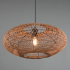 Lampa zwisająca nad stół HEDDA 312300136 Trio naturalna eko japandi brązowy