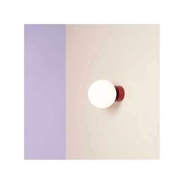 Kulisty kinkiet ścienny Ball Wall 1076C15_S czerwony