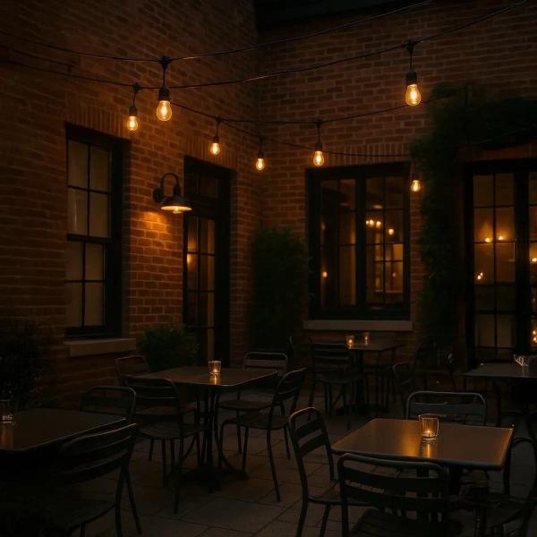 Zewnętrzna girlanda ogrodowa Summer Time EKG2291 LED 6W 2200K IP44 czarny