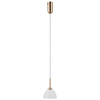 Wisząca lampa do salonu Montiela PND-34374-1-HBR LED 5W 3000K złoty biały