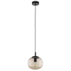 Sypialniana lampa wisząca VIBE 5826 kulista czarny bursztynowy