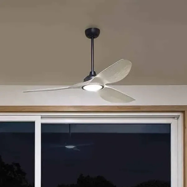 Wentylator sufitowy z lampą LED Imari czarna KLF-IMARI-65-SBK 1xLED 15W 3000K do salonu