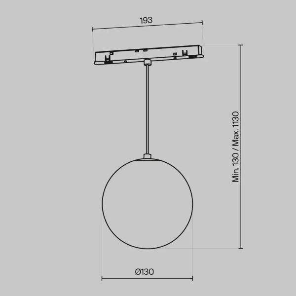 Lampa magnetyczna do szyn Luna TR039-4-5WTW-DD2-B LED 6W 2700K czarny