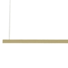 Ledowa lampa wisząca Trio P0475D prostokątna belka LED 12W 3000K złota