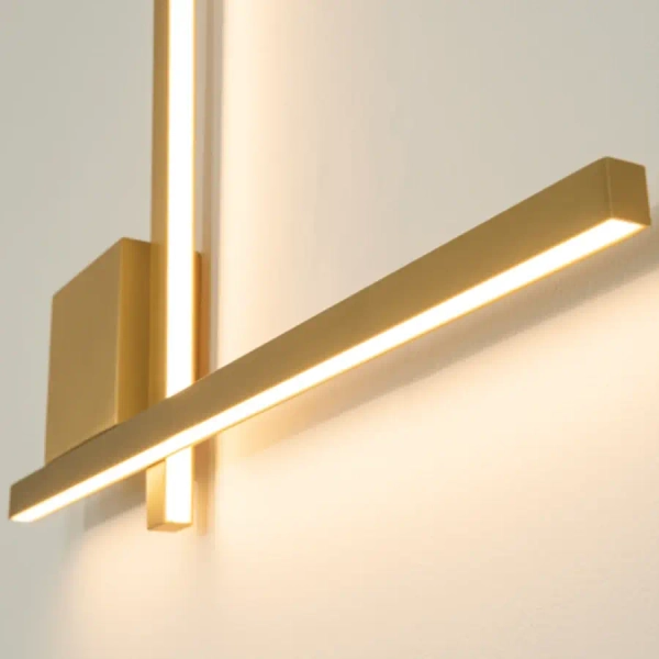 Nowoczesna ścienna lampa 23104 LED 13W 3000K metalowy złoty