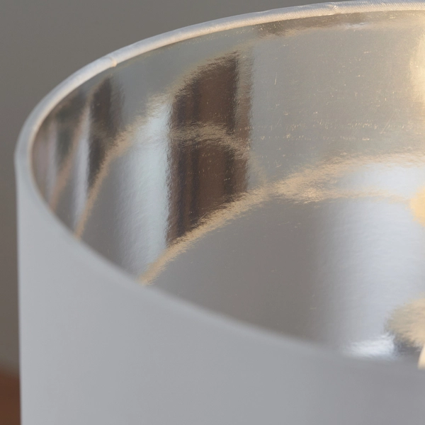 Abażurowa lampa stołowa Waldorf 61198 Endon kość słoniowa chrom