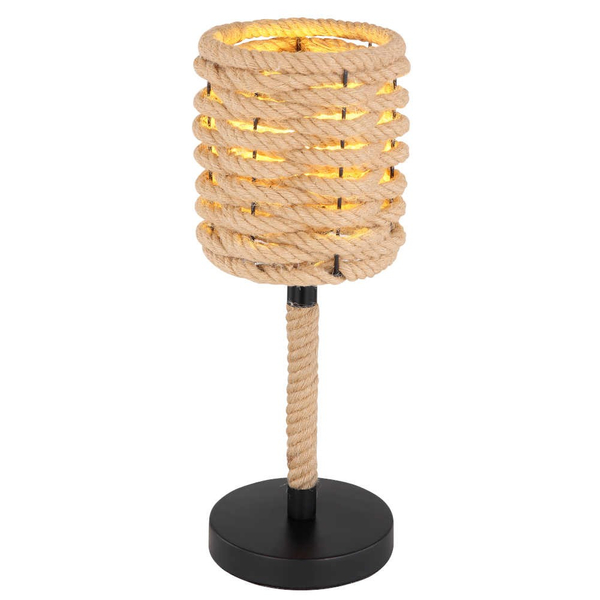 Stojąca LAMPKA stołowa HALIA 15679T Globo nocna LAMPA marynistyczna lina beżowa