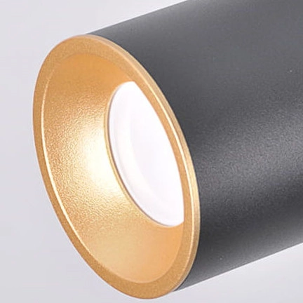 Metalowy spot salonowy ASTRA 314048 minimalistyczny plafon czarny