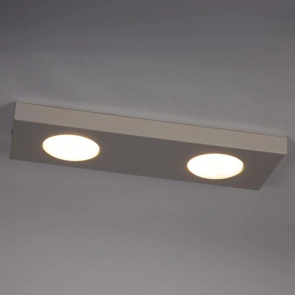 Kuchenna lampa sufitowa Hero 40923 podłużna prostokątna szara