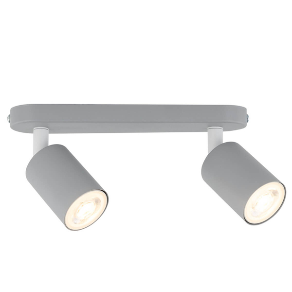 Podwójna lampa do kuchni Livia 10241 tubki loft metalowa szara