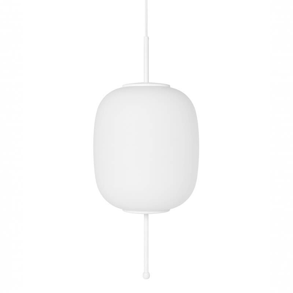 Szklana lampa wisząca Epli EPB111P0 do salonu nad wyspę biała