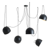 Lampa loftowa wisząca salonowa Noor 1122F1 Aldex nad stół czarna