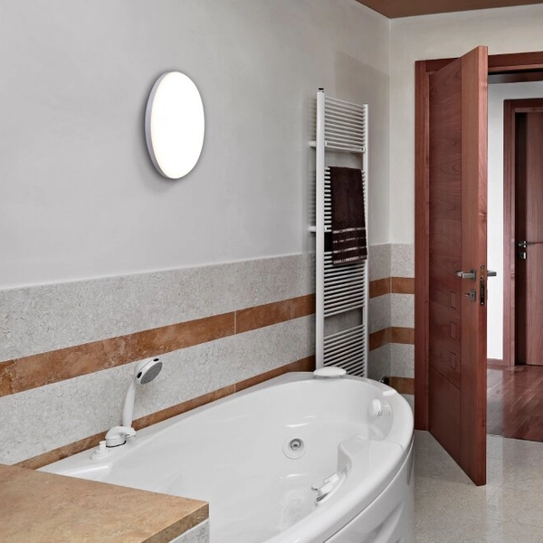 Biała lampa sufitowa Como 1279223 LED 11,5W 3000K z efektem kryształu