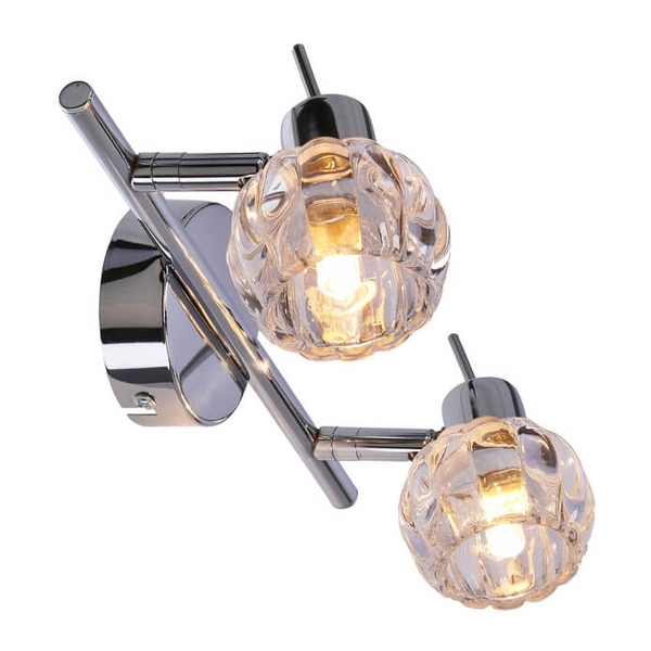 Regulowana lampa sufitowa Bombola 92-70296 kryształ chrom przezroczysta