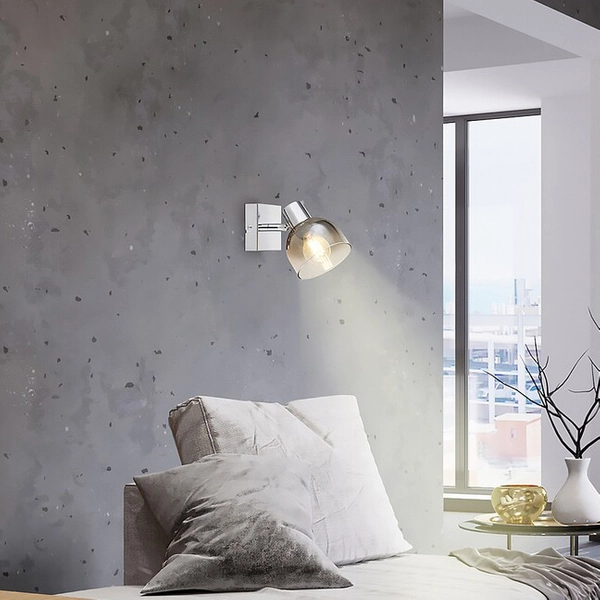 Loftowa lampa ścienna Tarien 3248 ruchomy reflektorek do czytania chrom