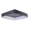 Szara lampa nasufitowa Solvent LED 32W do sypialni smart