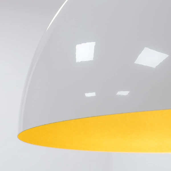 Wisząca lampa do salonu Hemisphere Super 10701 Nowodvorski biała złota