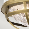Sufitowa lampa plafon QN-TOLLIS-F-NBR retro biały mosiądz
