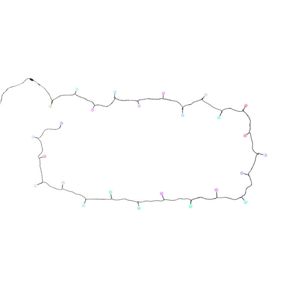 Kolorowa girlanda zewnętrzna 4,8m 25 LED 0,07W multikolor