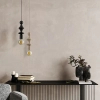 Glamour pojedyncza lampa zwis Tower 10871 nad stół czarny