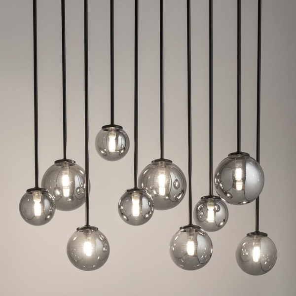 Wisząca lampa molekuły Tulia 33490 Sigma kule balls szklana szara