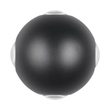 Kinkiet ogrodowy Avisio 246760432 Trio LED 2W 3000K IP54 kula czarna