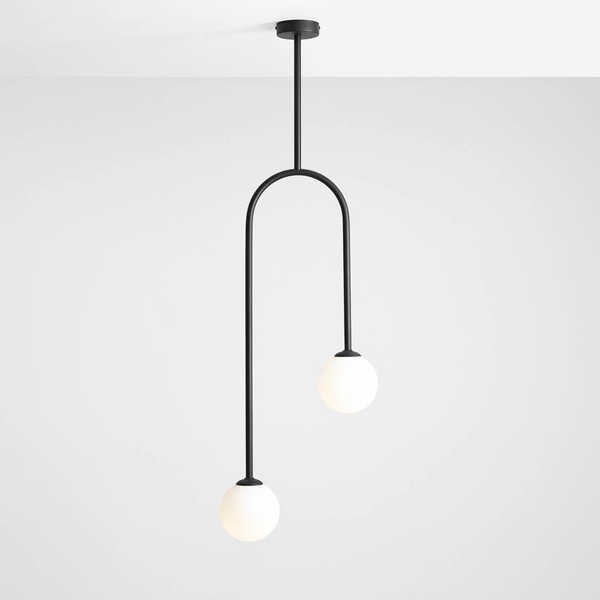 Salonowa lampa przysufitowa Nave 1088PL_H1 czarna biała