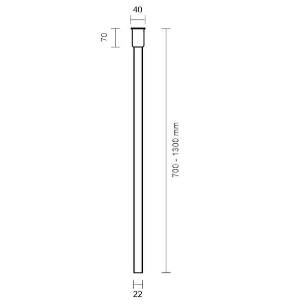 LAMPA sufitowa ALHA Y 9128 Shilo sopel OPRAWA downlight tuba biała