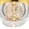 Pojedyncza lampa wisząca crystals glamour złota Fermi OUTLET