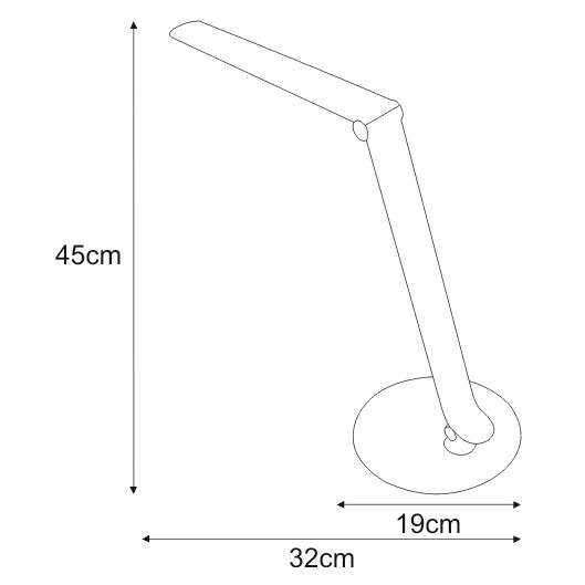 Stojąca LAMPA biurkowa Duo K-BL1201 czerwony Kaja stołowa LAMPKA metalowa LED 8W 5300K regulowana czerwona