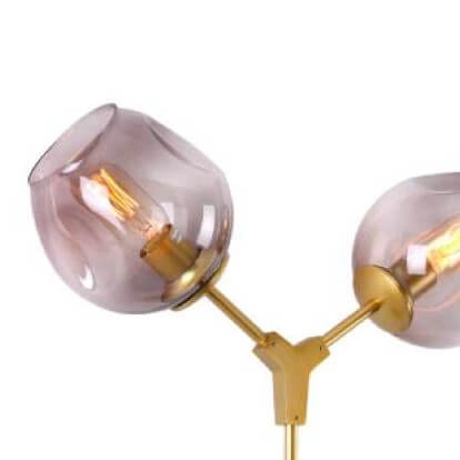 Kinkiet ścienny CGCHEMISTRYGOLD Copel szklana złota przydymiona