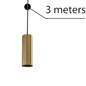 Zawiesie przewód 3m Ziko AZ3455 Azzardo loftowy moduł wiszący mosiądz