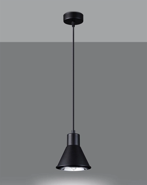 Industrialna oprawa wisząca Tazila SL.0989 Sollux czarna