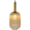 LAMPA wisząca MALOTO  45386/20/62 Lucide szklana OPRAWA loftowy zwis bursztynowy mosiądz