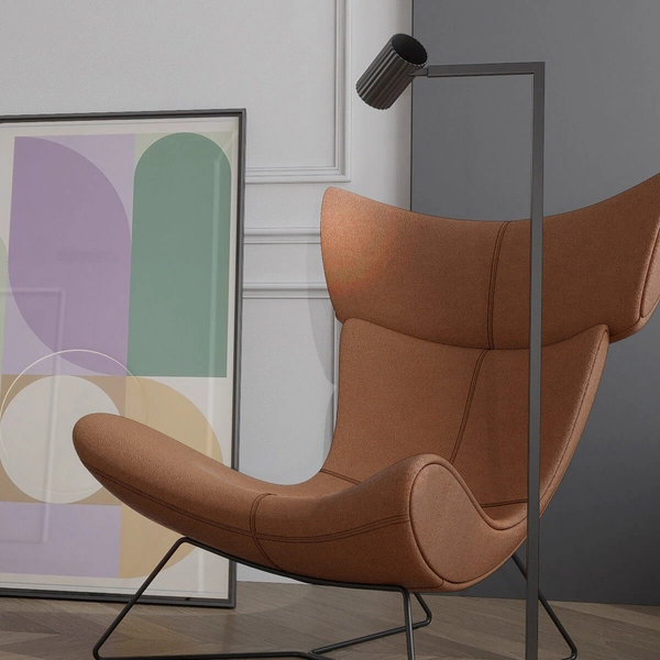 Podłogowa lampa do salonu Tokio LP-787/1F BK Light Prestige metalowa czarna