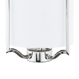 Abażurowa LAMPA ścienna NUNTUCET 8151 Nowodvorski klasyczna OPRAWA ścienna chrom biała