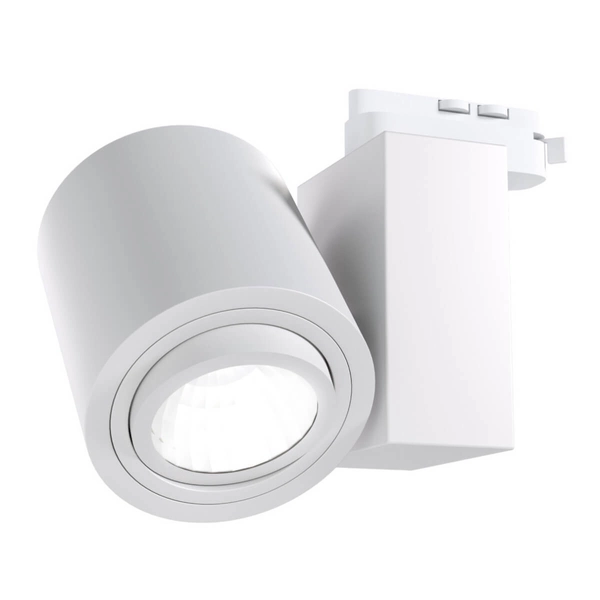 LAMPA sufitowa Rullo Bianco Mobile Track Orlicki Design metalowa OPRAWA do systemu szynowego 1-fazowego biały