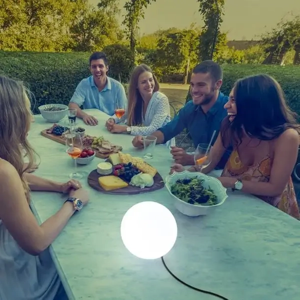 Lampa stojąca podłogowa Buly LUMBL030OFNW LED 7W 6000-6500K kula IP65 biała